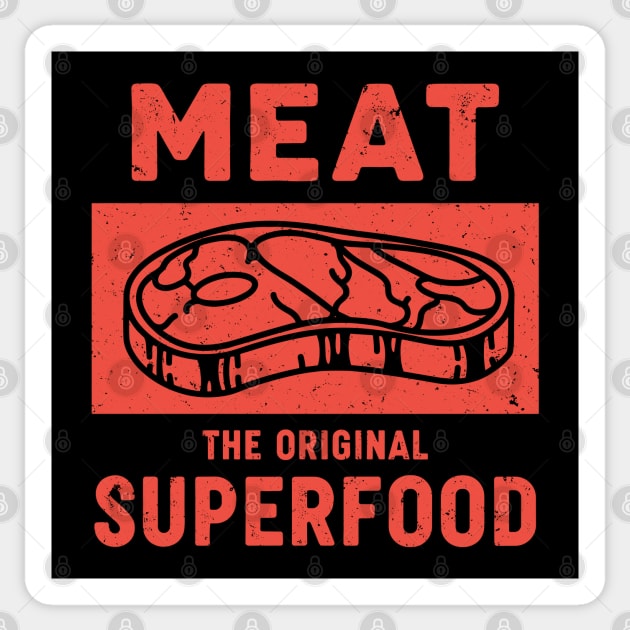Meat: The Original Superfood Sticker by enrynz
